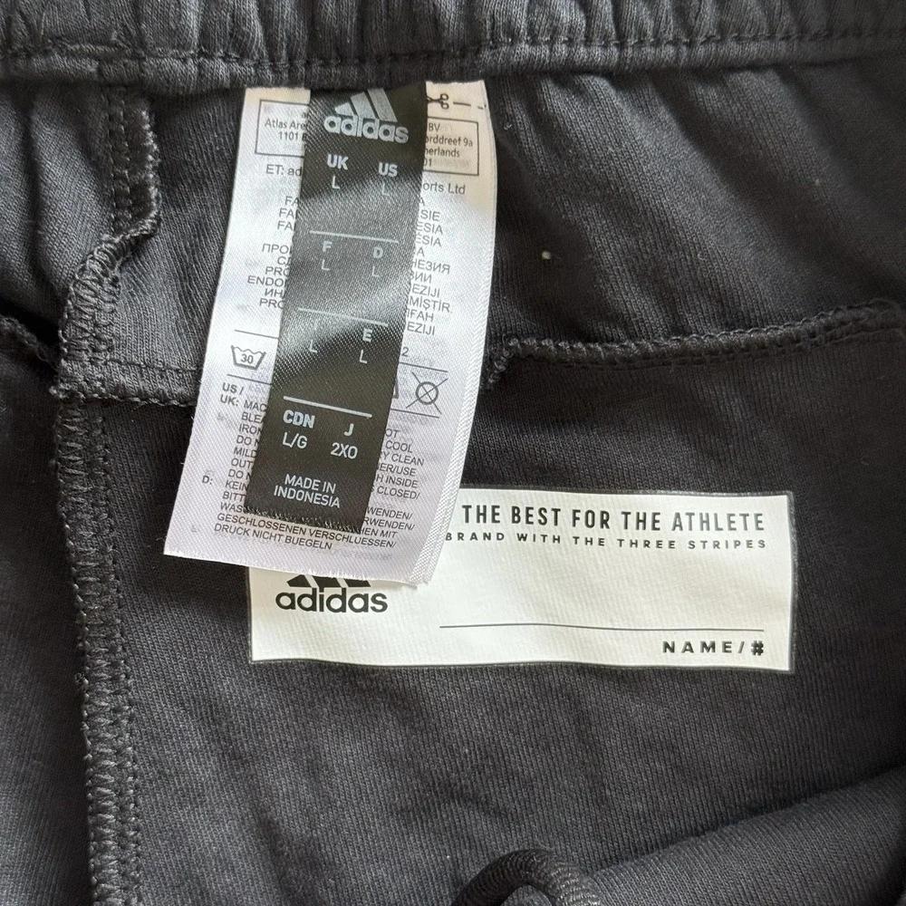 Adidas Athletics Squad Pant Men's Sz Large Sport Climalite Black Gym Training